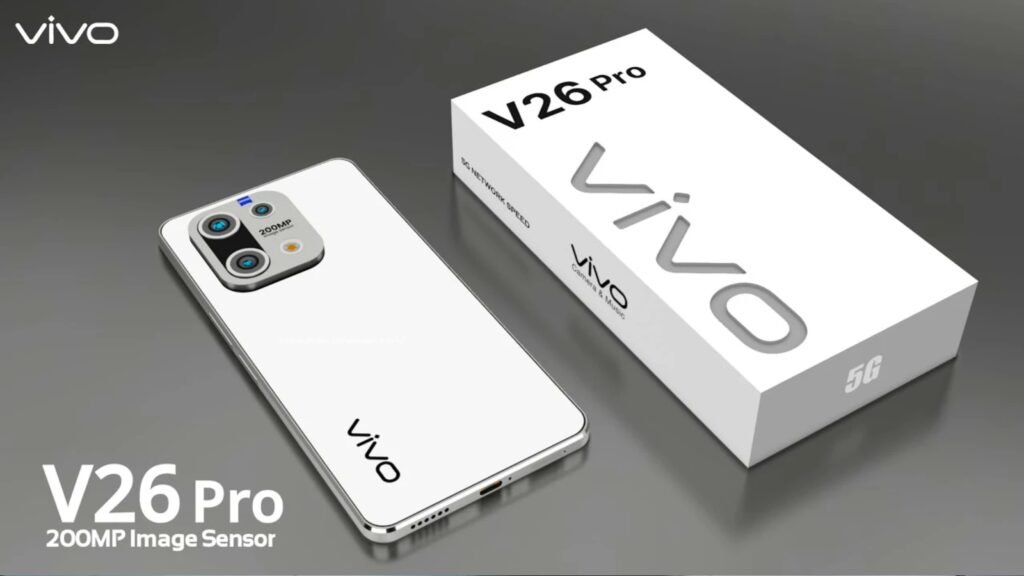 Vivo V26 Pro 5G – 8400mAh Battery with 165W Super Fast Charger, 220MP AI Camera & AMOLED, 24GB + 512GB Storage!